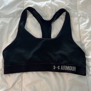 Black Under Armour Sports Bra